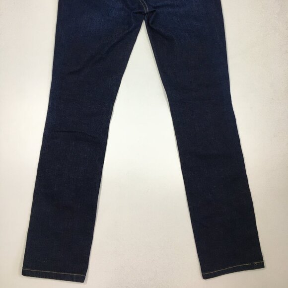 LUCKY BRAND Logo Hardware Charlie Skinny Ankle Dark Wash 5 Pocket Jeans - Picture 12 of 16